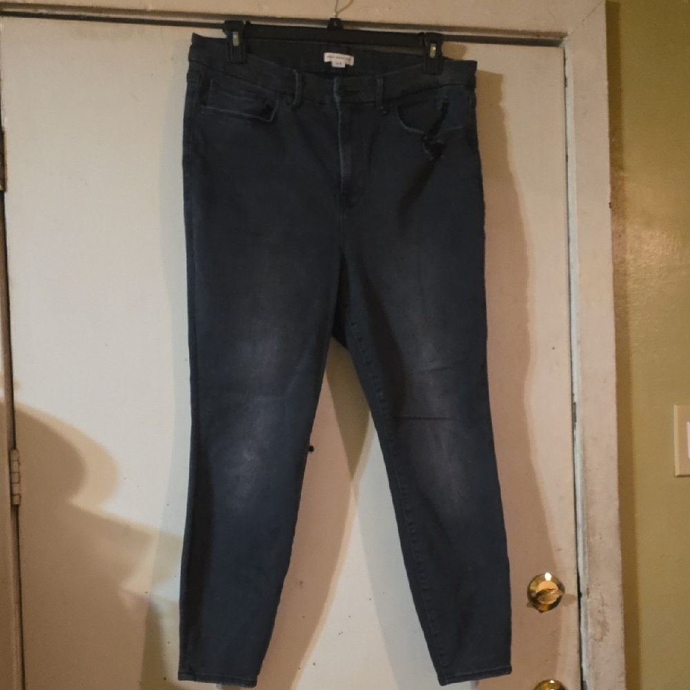 Good American Dark Blue Ankle Jeans
